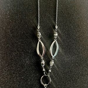 Lia Sophia: Silver Abstract Fashion Necklace